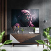 Tupac Brushed Aluminum Dibond Wall Art.